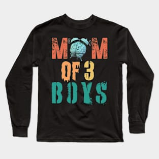 MOM OF BOYS. Funny Gift for Mom. Long Sleeve T-Shirt